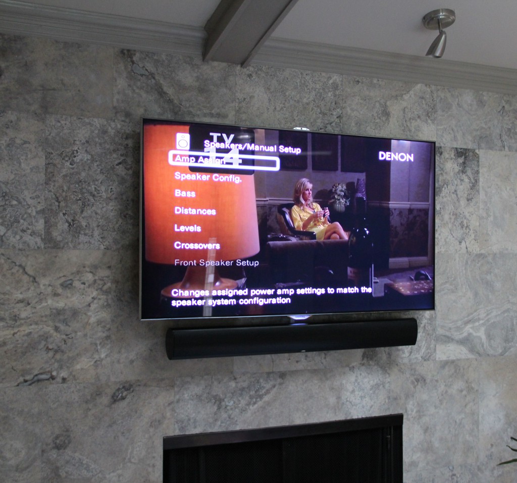 Marble Fireplace TV Installation Dallas, TX